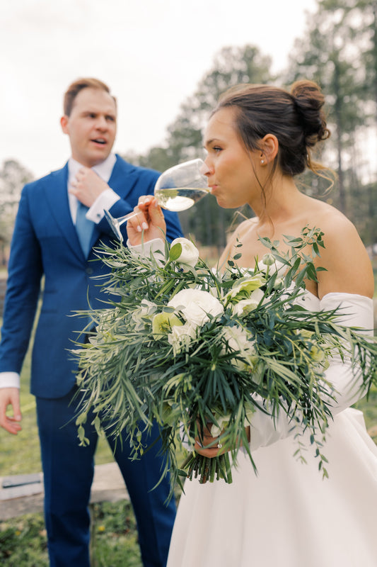 Wild, Greenery-focused Bridal Bouquet For Anna